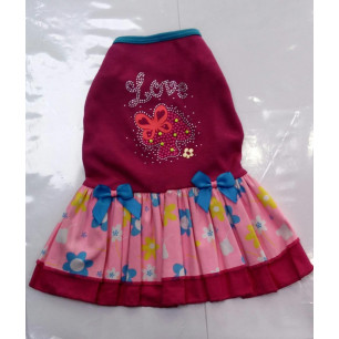 VESTIDO FLOWER XXS ROSITA XS