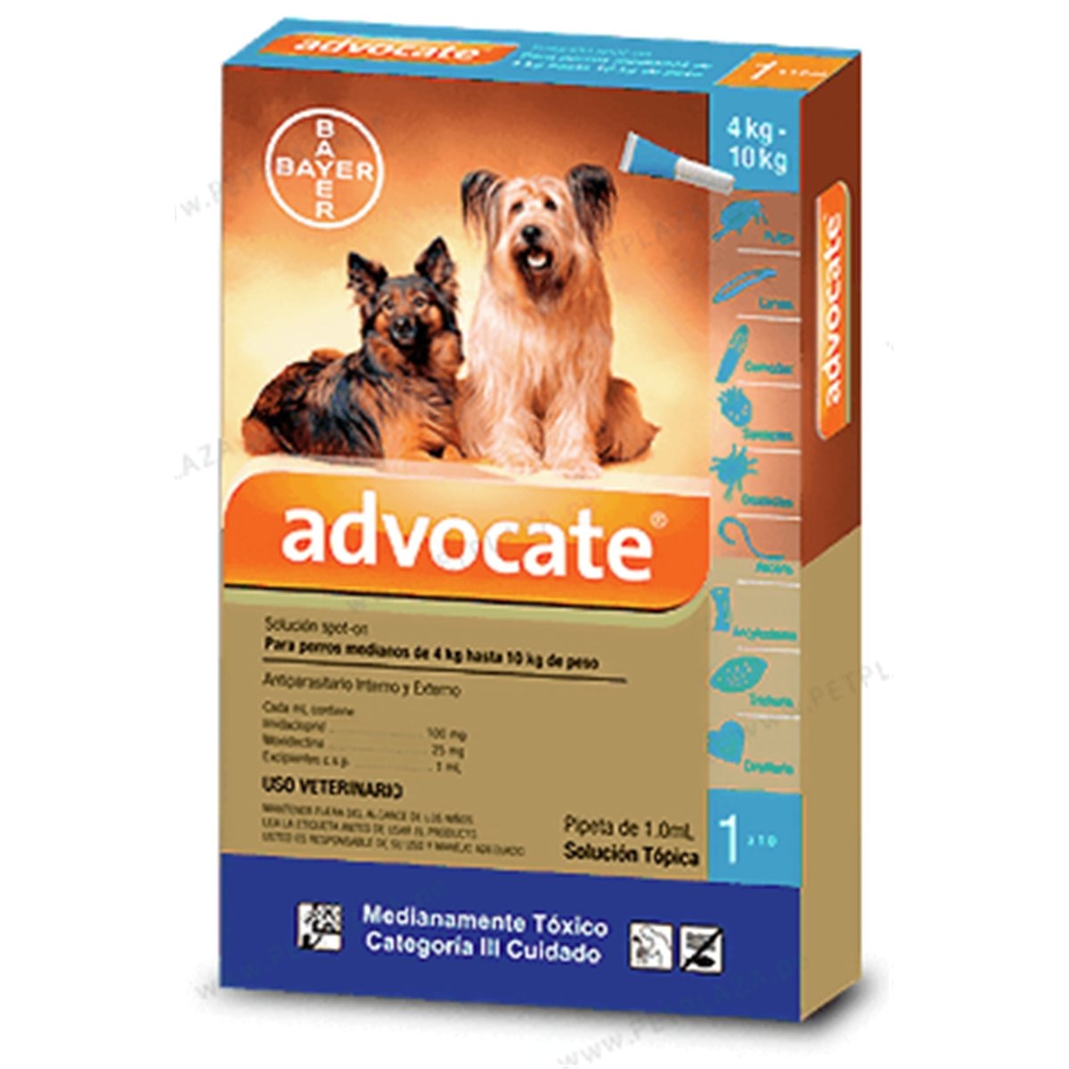 ADVOCATE PERRO * 1.0 ml 4-10 kg