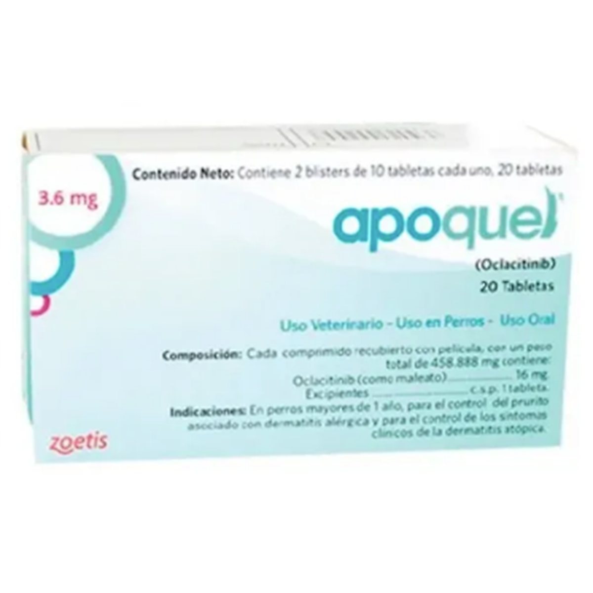 APOQUEL 3.6 mg *UN BLISTER 10 TAB MASTIC