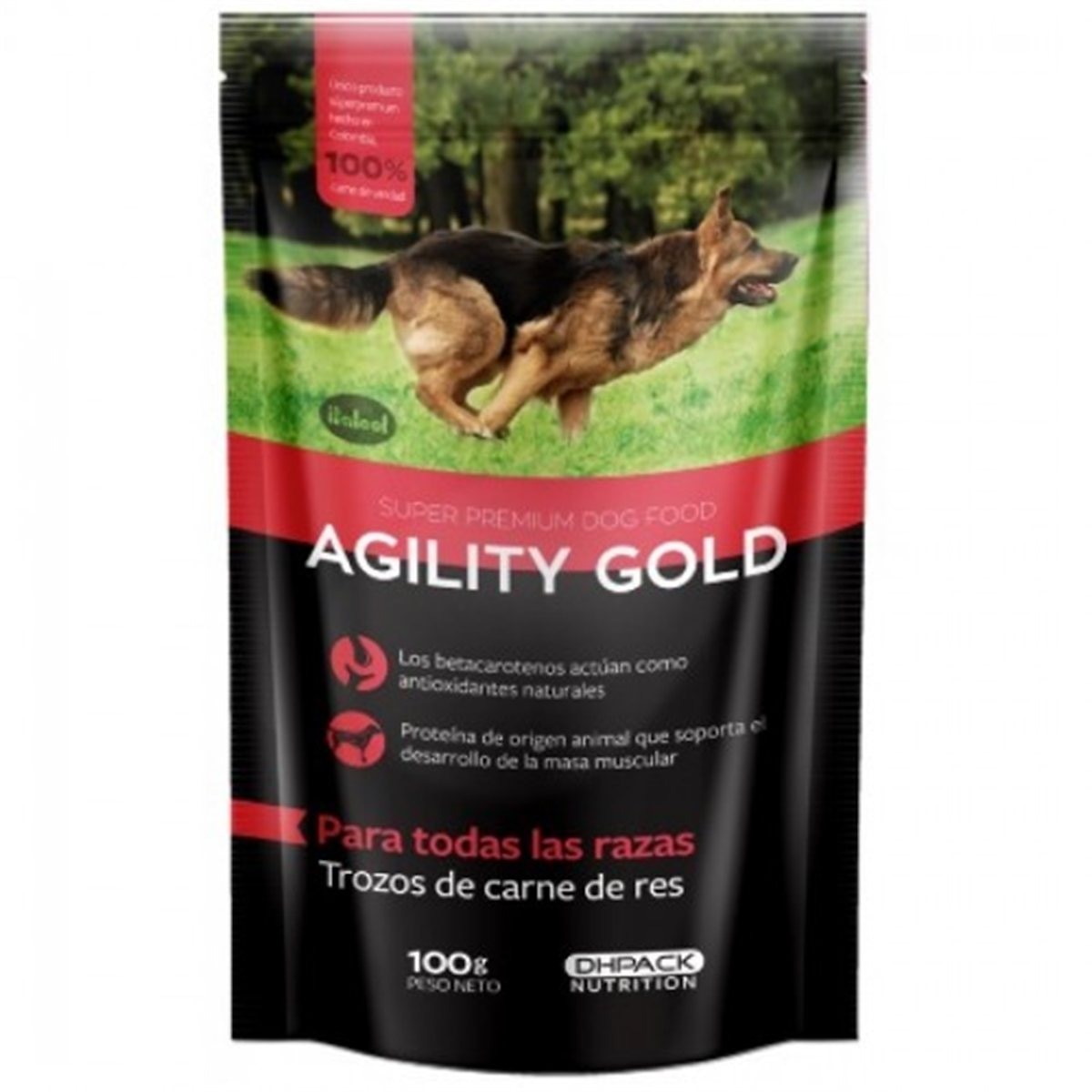 AGILITY G. POUCH CARNE DE RES * 100 gr