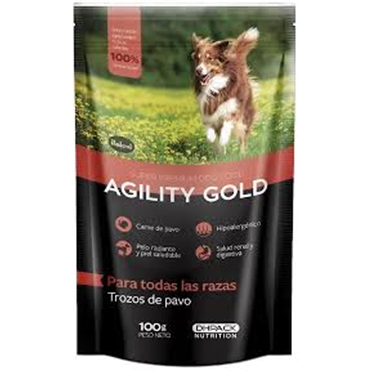 AGILITY G. POUCH TROZOS DE PAVO * 100 gr