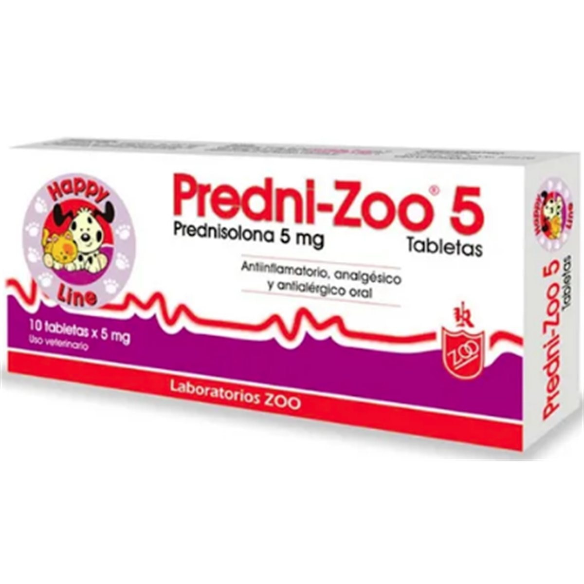 PREDNI-ZOO 5 mg Caja * 10 tab