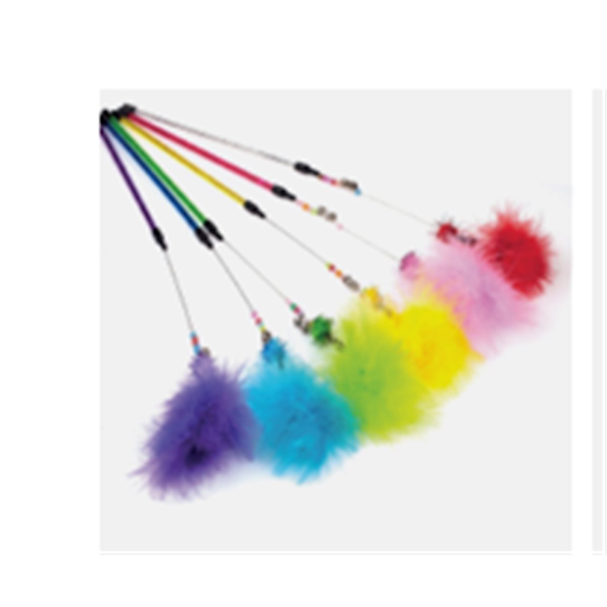VARA PARA GATOS CON PLUMAS 48 CM