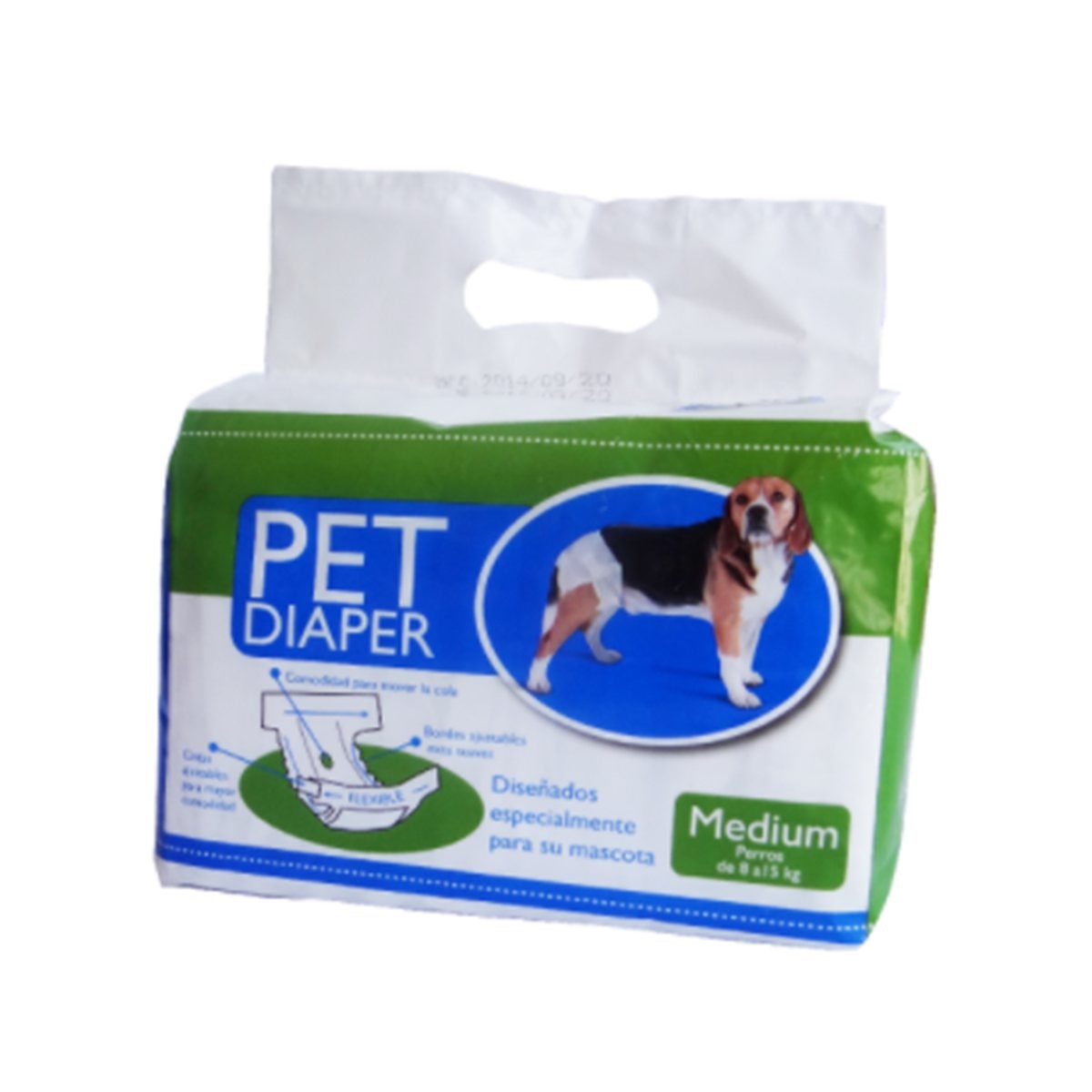 PAÑAL PET DIAPER T M * 10 UND