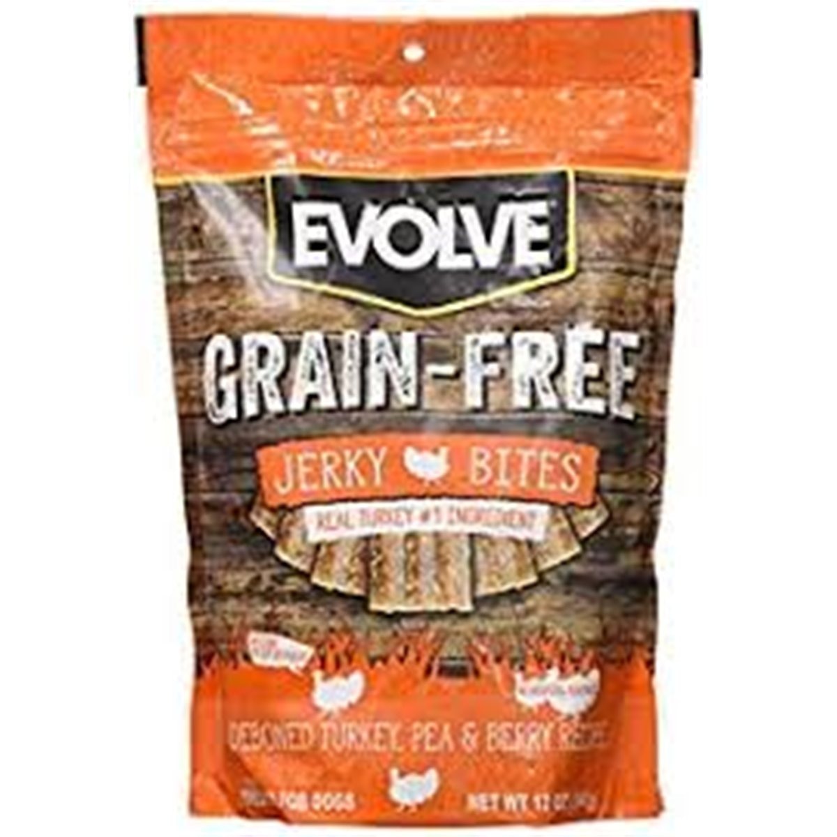 EVOLVE DOG SNACK GRAIN FREE TURKEY 340gr
