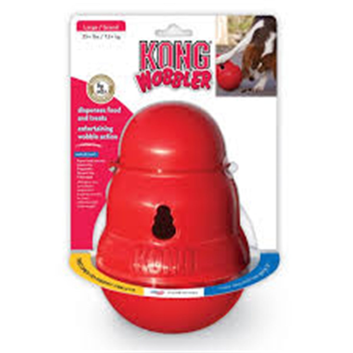 KONG PERRO CAUCHO WOBBLWE LARGE