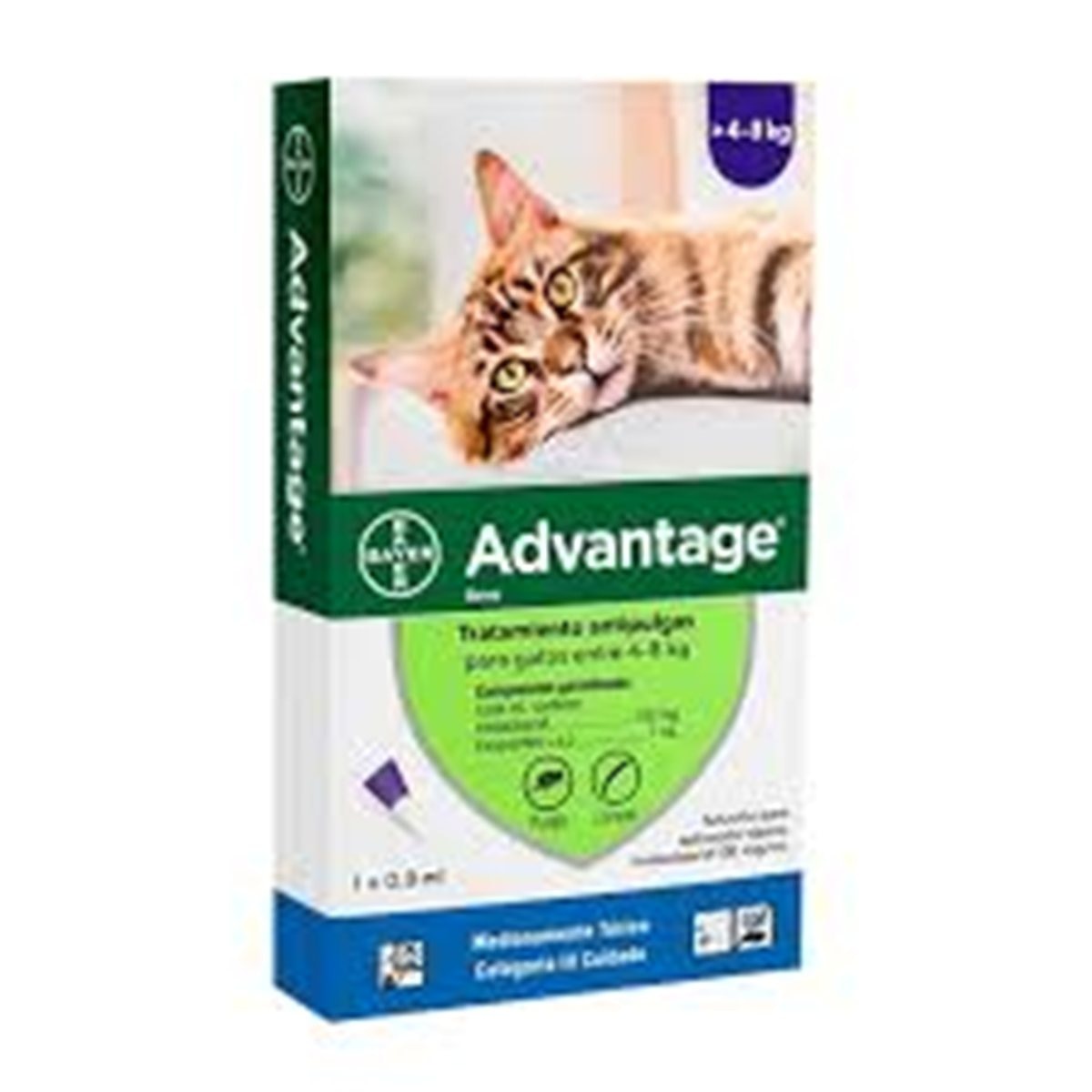 ADVANTAGE GATOS 4-8kg 8mL MORADO