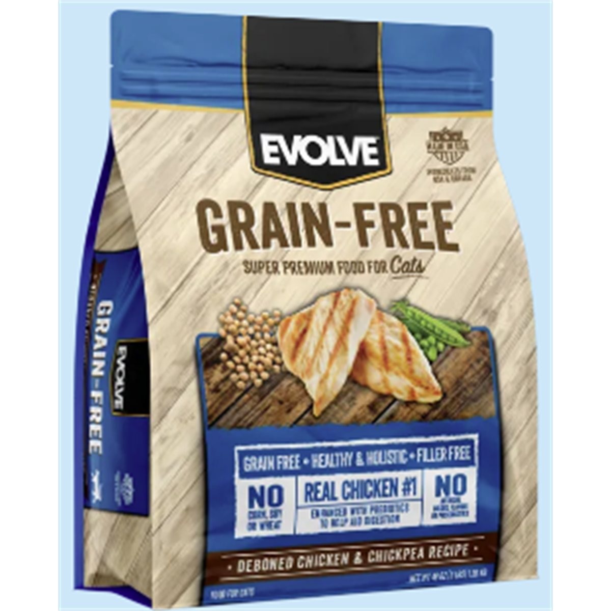 EVOLVE CAT GRAIN FREE CHICKEN 3 Lb/1.36k