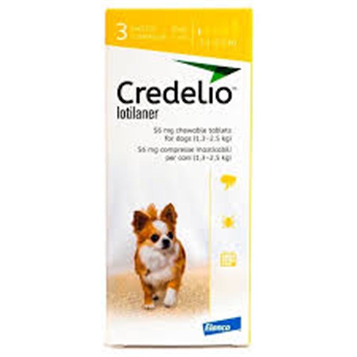 CREDELIO DOG1.3-2.5 kg AMARILLO* TABLETA