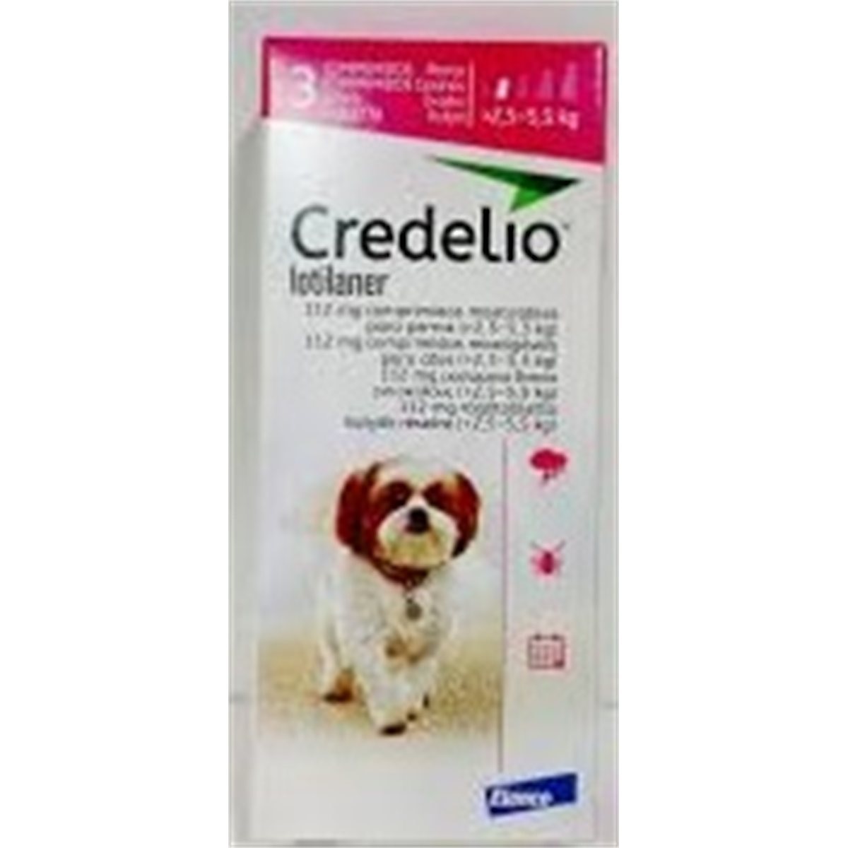CREDELIO 2.5-5.5 kg FUCSIA * TABLETA