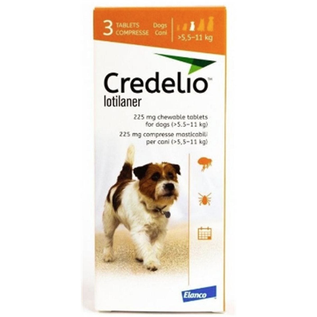 CREDELIO 5.5-11 kg NARANJA * TABLETA