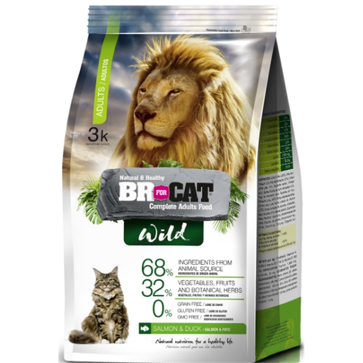BR FOR CAT WILD ADULT SALMON&PATO * 1 kg