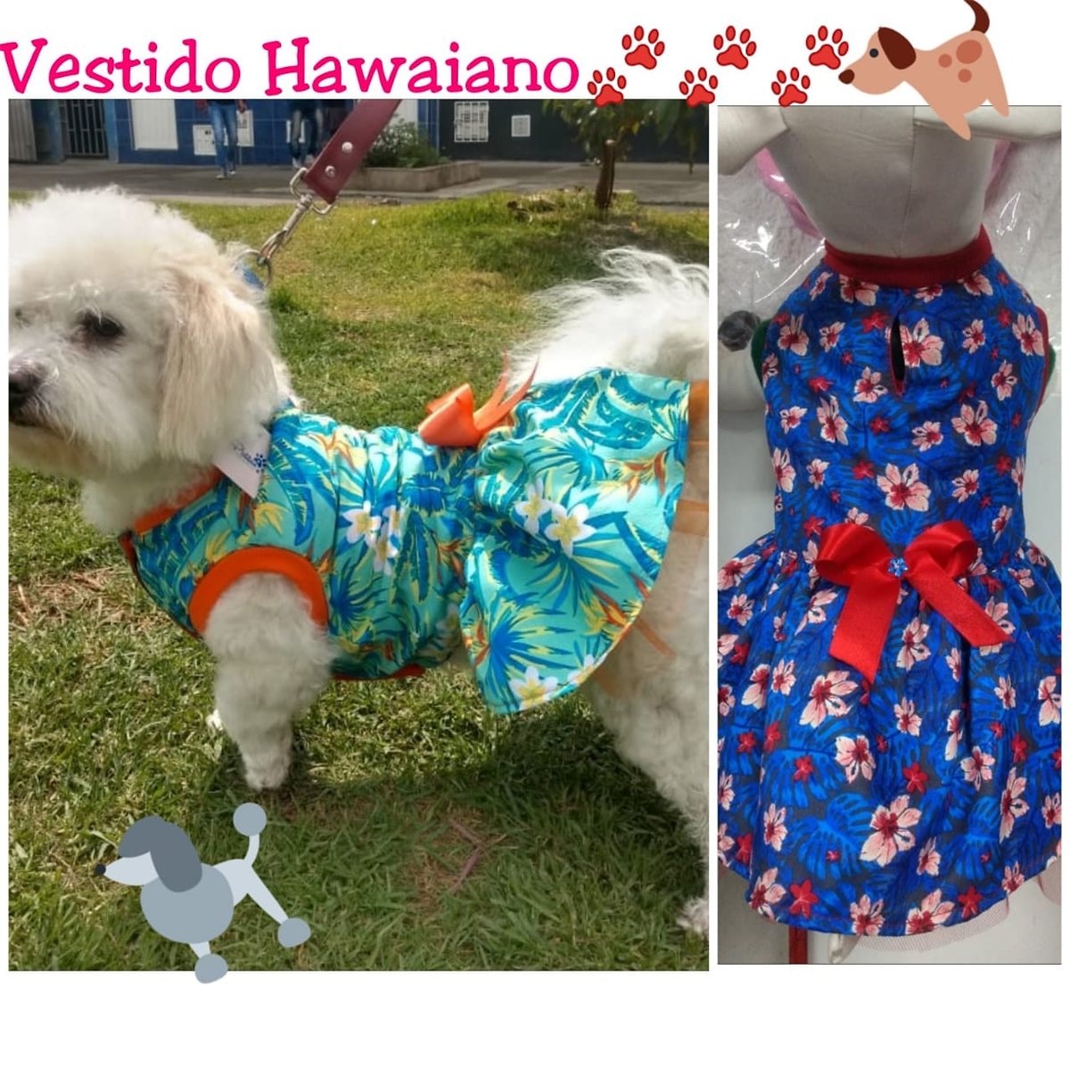 VESTIDOS HAWAIANOS T XS