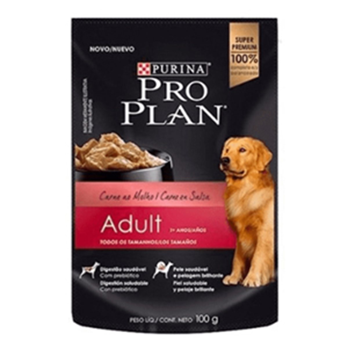 PROPLAN POUCH ADULTO CARNE * 100 gr
