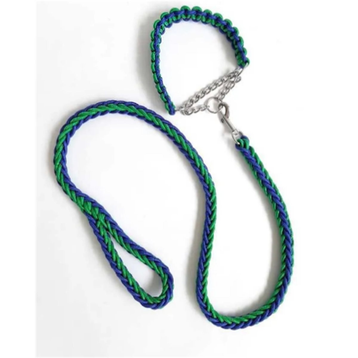 COLLAR TIPO AHOGO CON TRAILLA TRENZAD M
