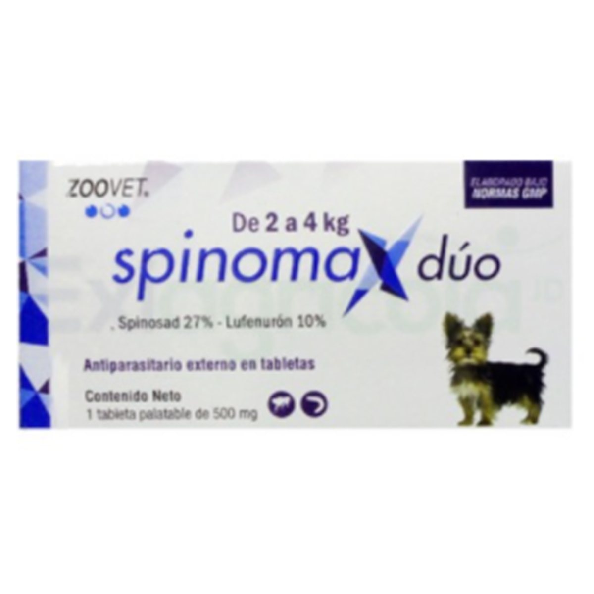 ANTIPULGAS SPINOMAX DUO * 2 A 4  kg