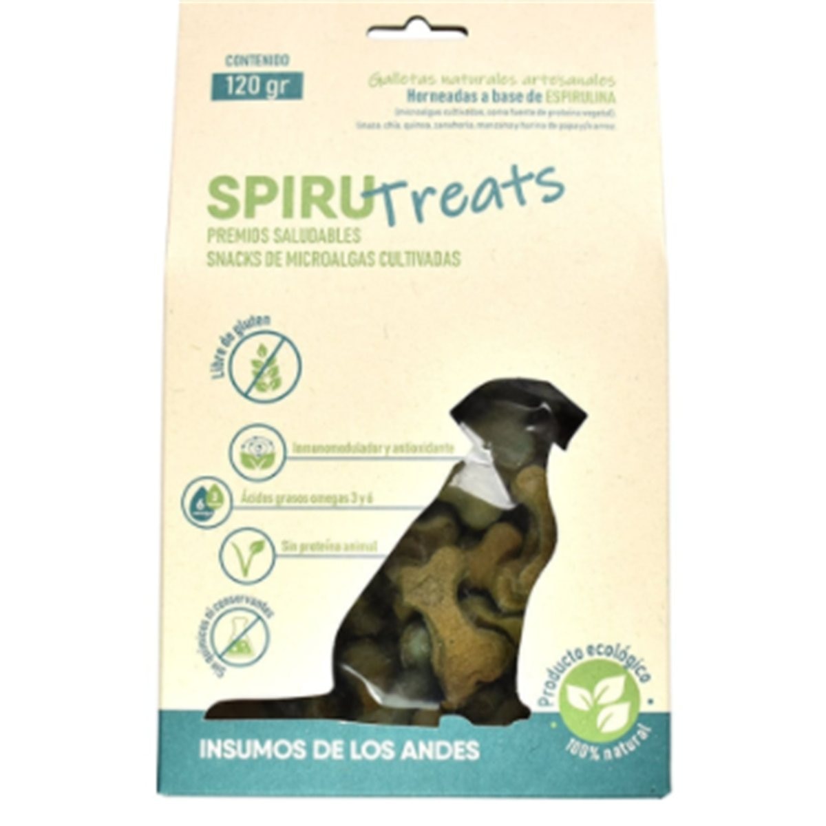 GALLETAS SPIRUTREATS PERROS * 120 gr