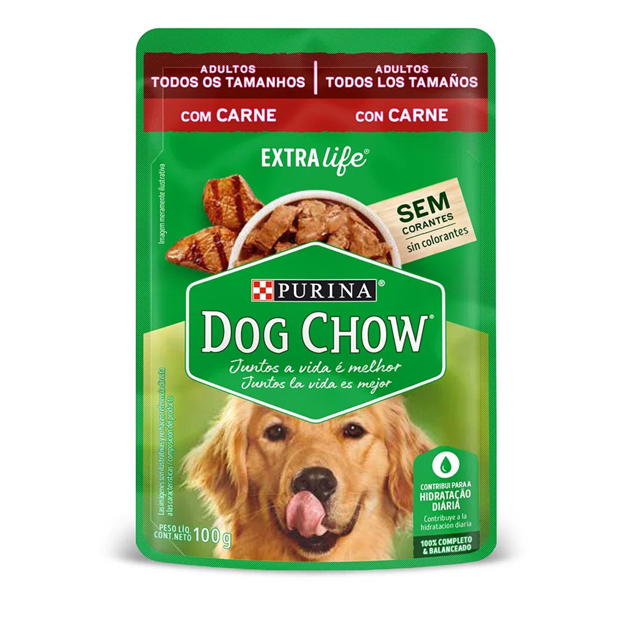 DOG CHOW POUCH CARNE AD TOD TAMAÑOS*100g