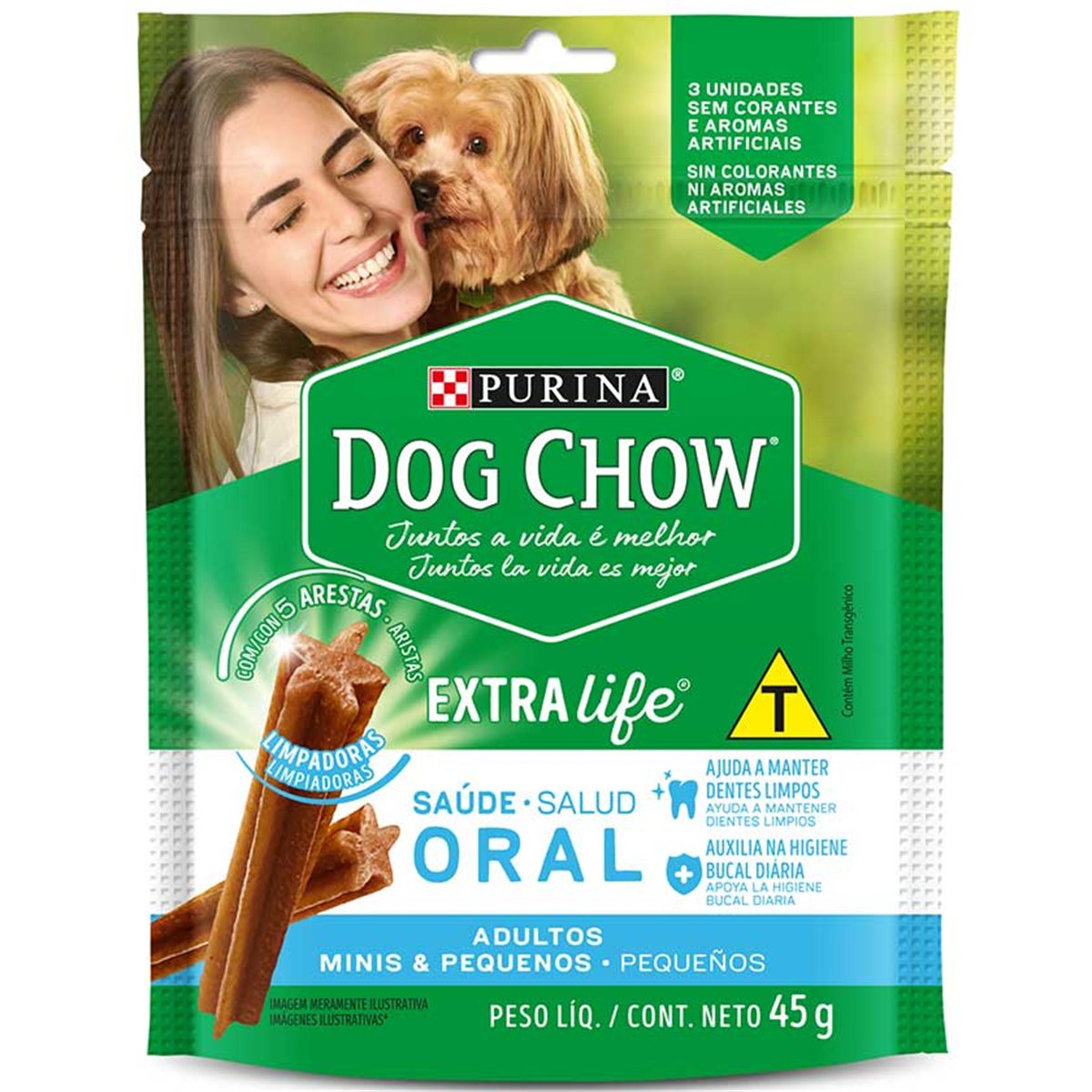 DOG CHOW SALUD ORAL ADULMINIS&PEQ * 45 g