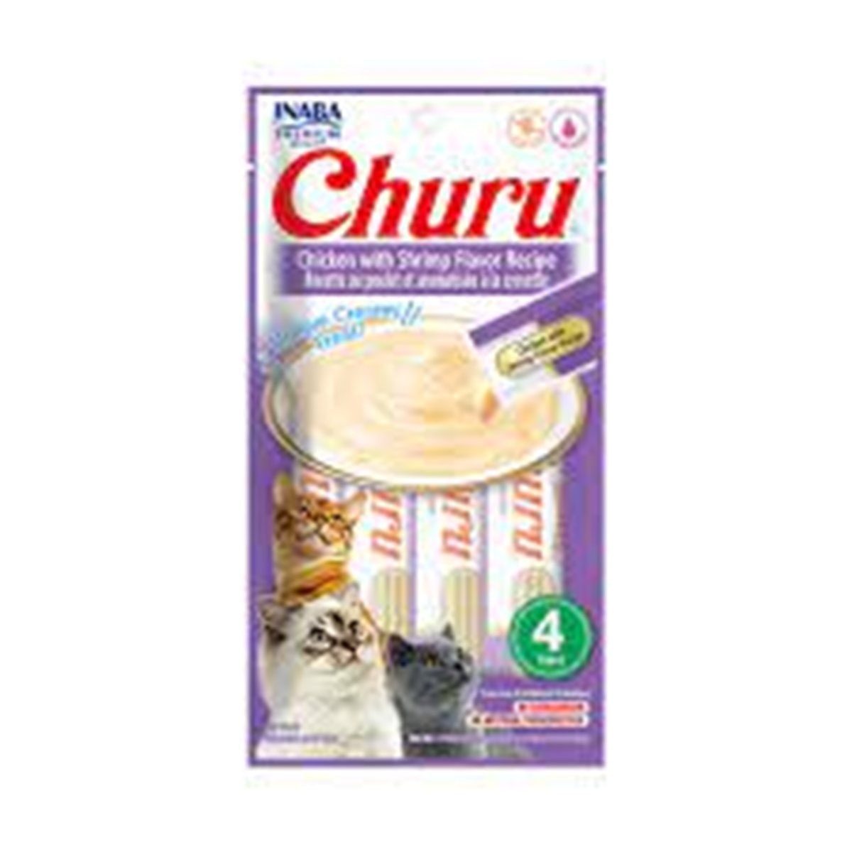 CHURU SNACK CAT ATÚN ALMEJA X4 56gre