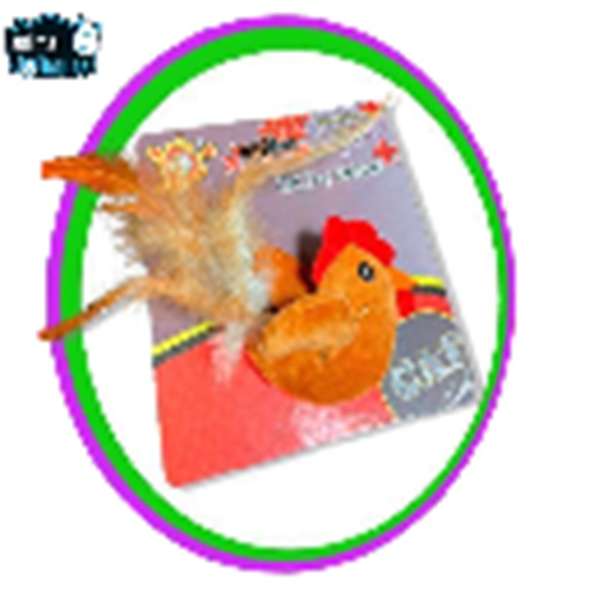 JUGUETE PARA GATO DELUXE PELUCHE GALLINA