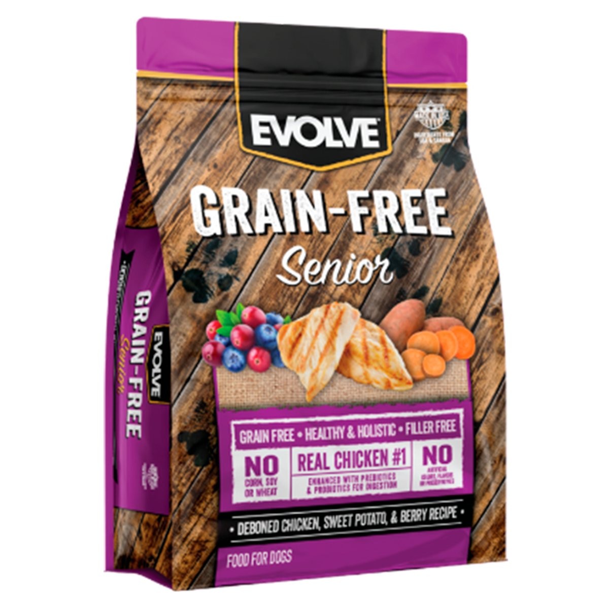 EVOLVE DOG SENIOR CHIKEN&RICE POLLO 14lb