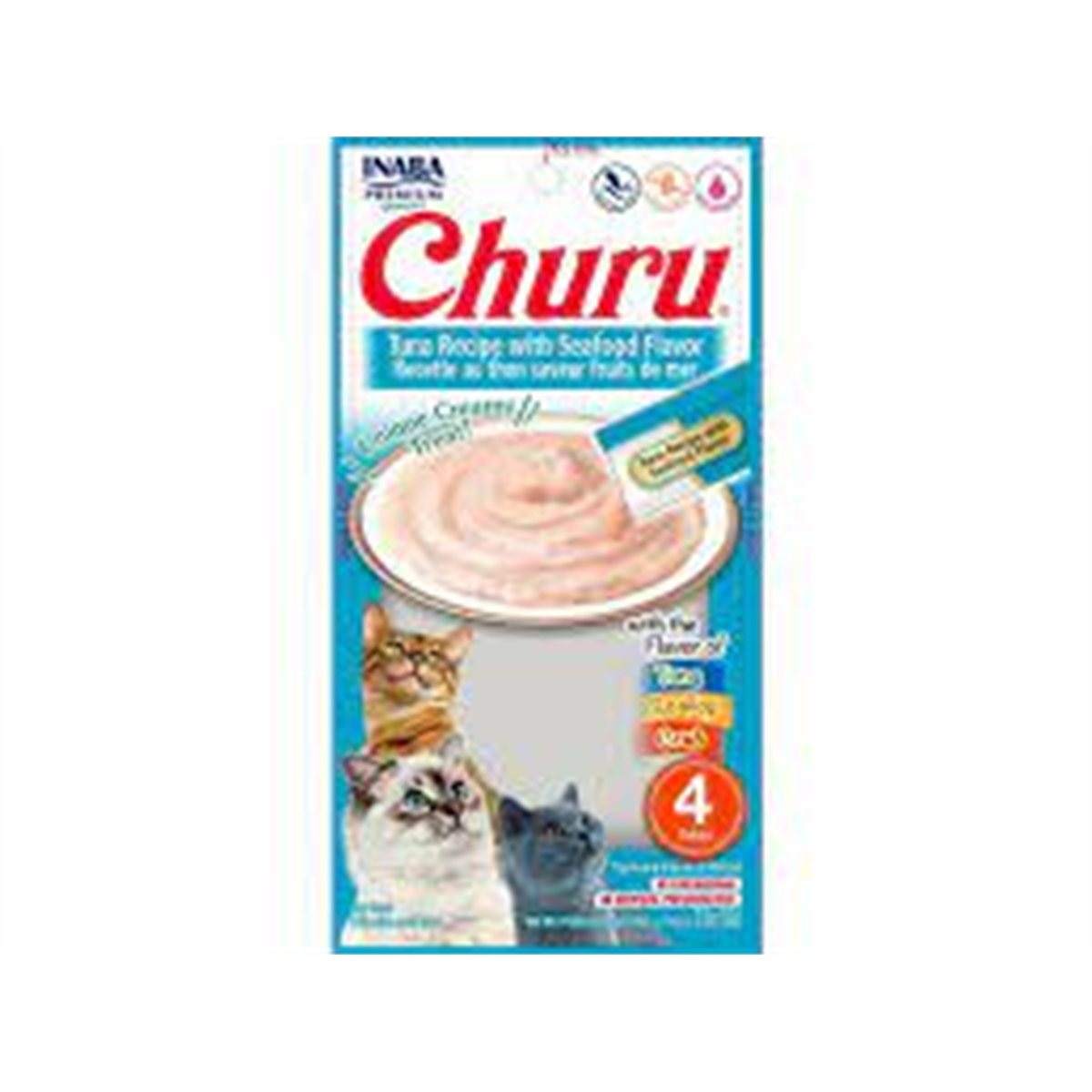 CHURU SNACK ATUN & MARISCOS 4Un * 56 gre