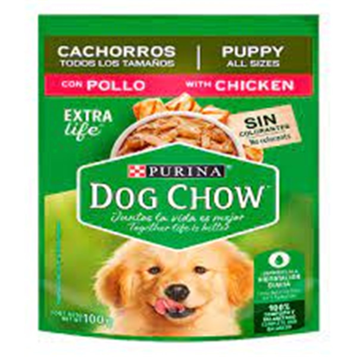 DOG CHOW POUCH CACHORRO POLLO * 100 gr