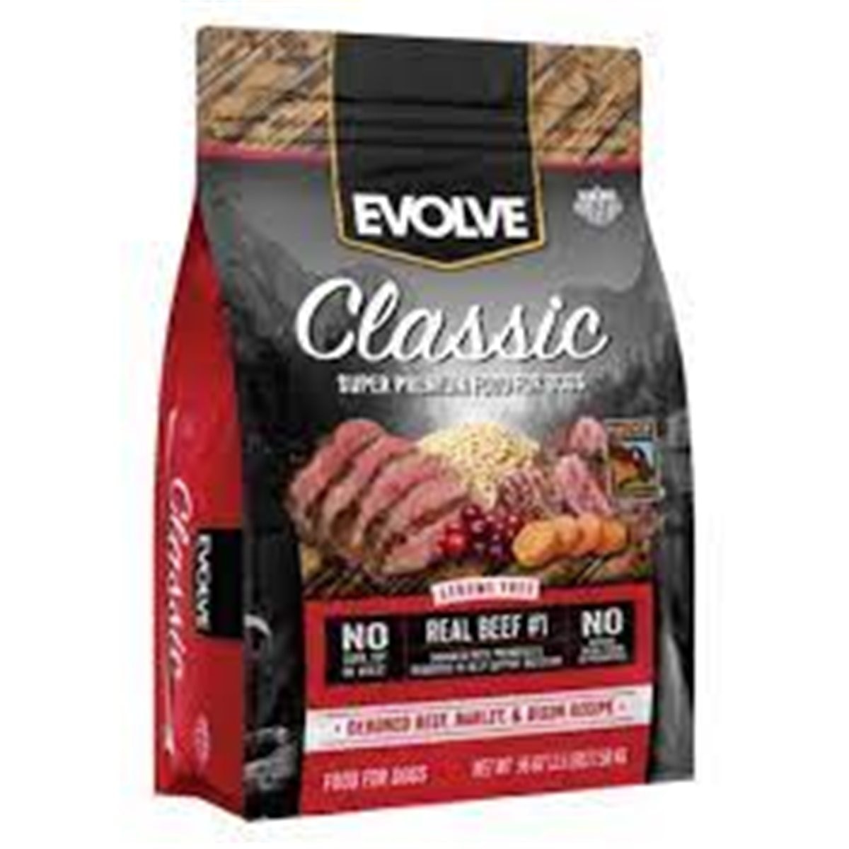 EVOLVE DOG CLASIC CARNE-BEEF 28 LB