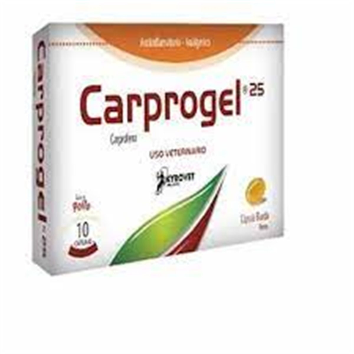 CARPROGEL 25 mg CAJA * 10 CAPSULAS