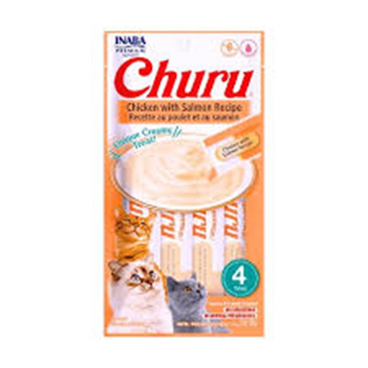 CHURU CAT SNACK X4 POLLO Y SALMON 56 GRi
