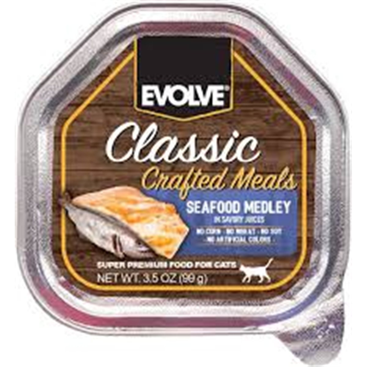 EVOLVE CAT BANDEJA SEAFOOD* 3.5oz 99 gr