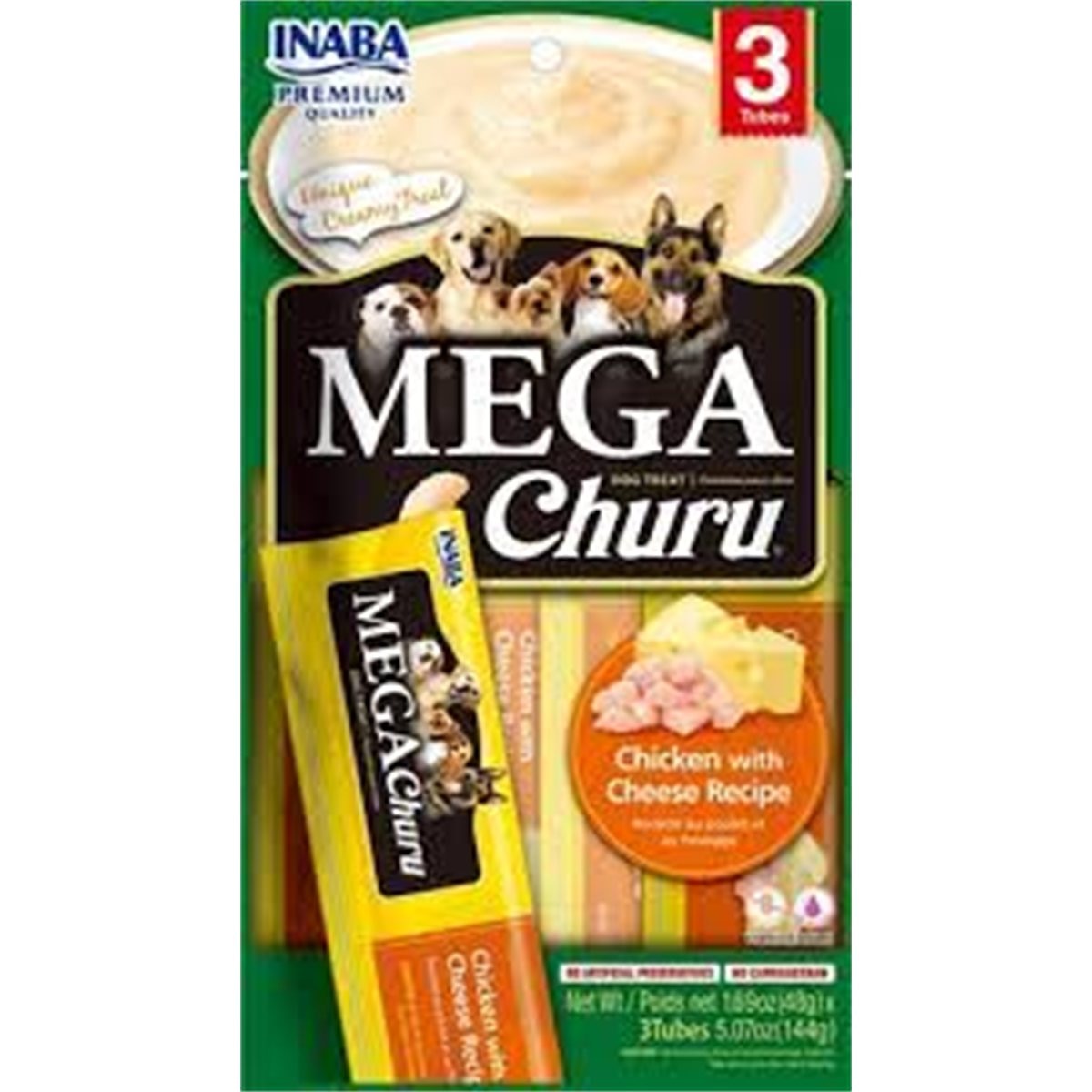 CHURU SNACK MEGA 3P POLLO&CALAB *144gr