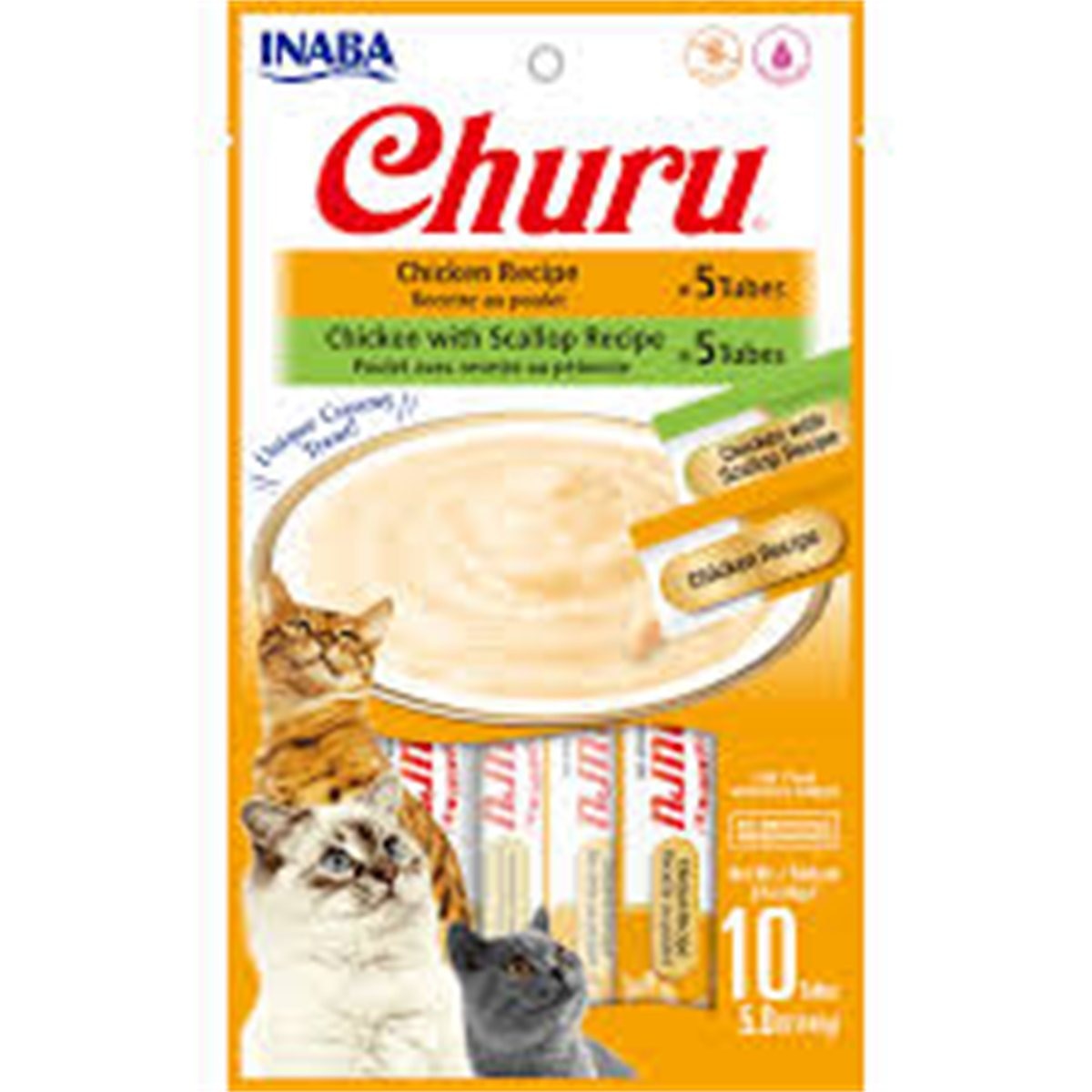 CHURU SNACK CAT 10P CHICKEN VARIETY*140g