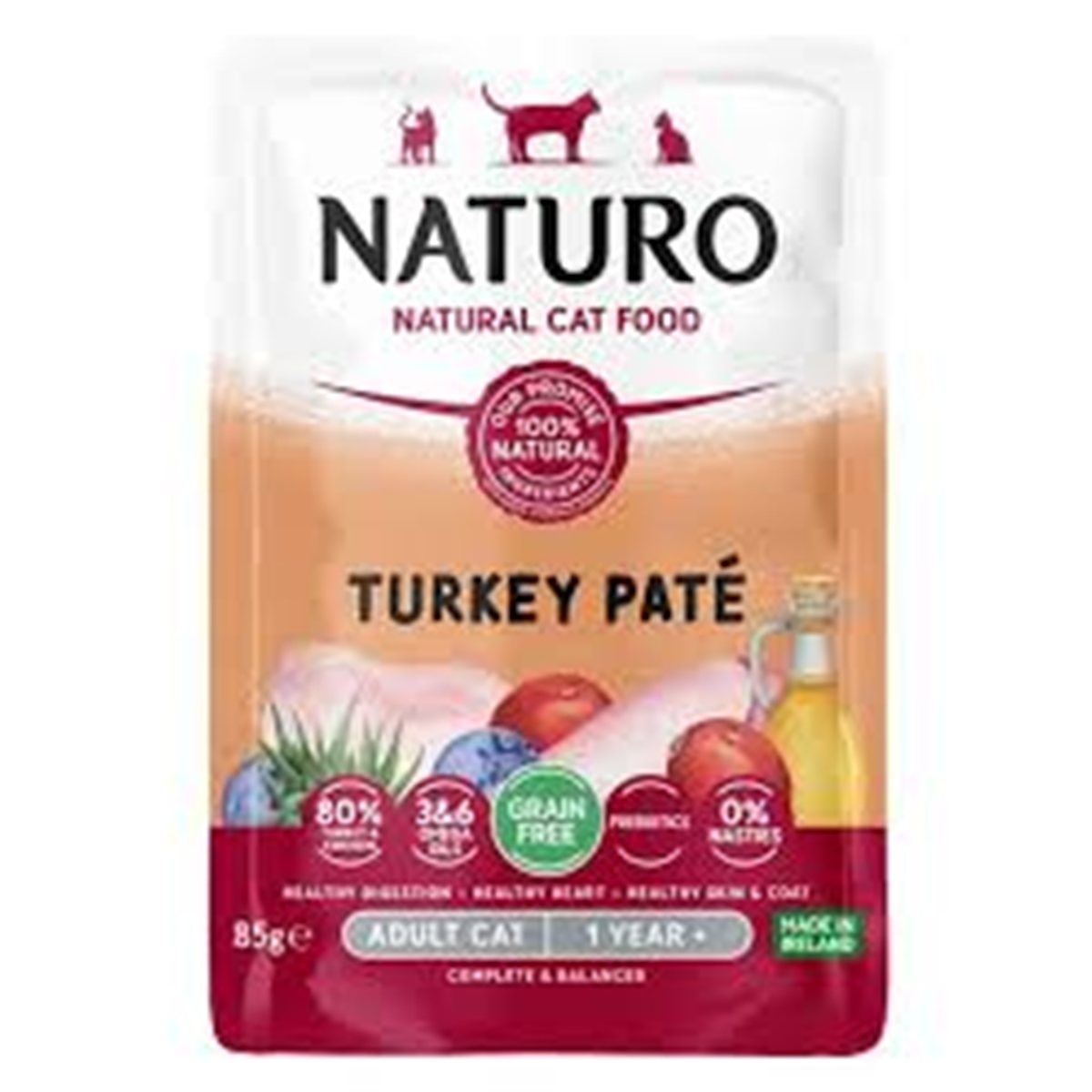 NATURO CAT ADUL TURKEY PATE * 85gr
