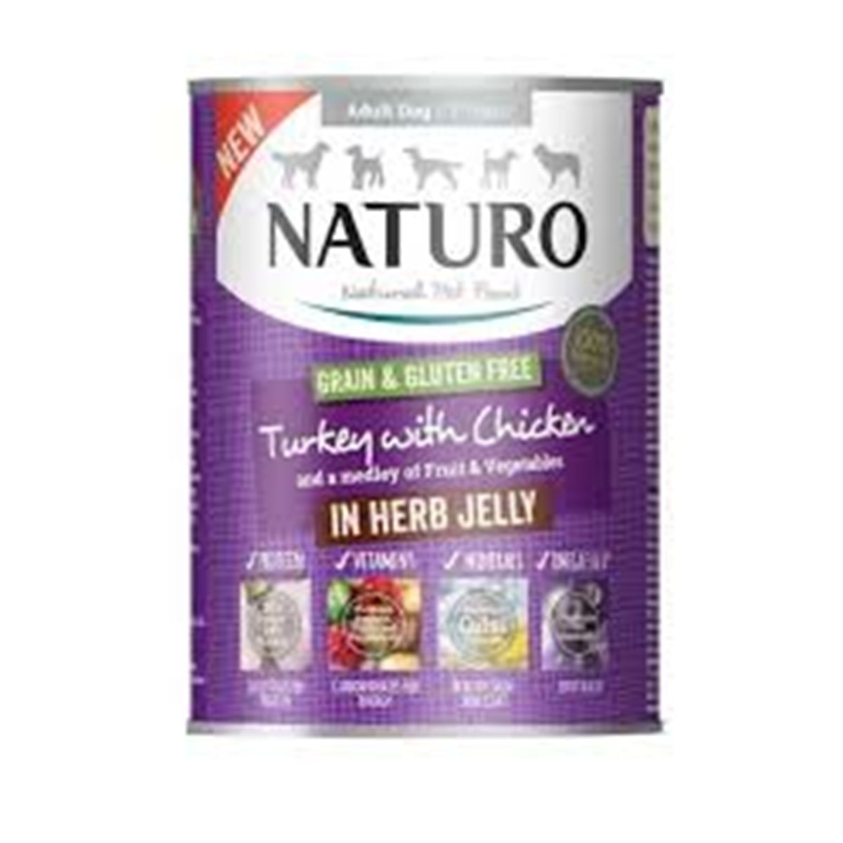 NATURO ADULT DOG TURKEY&CHICKEN * 390gr