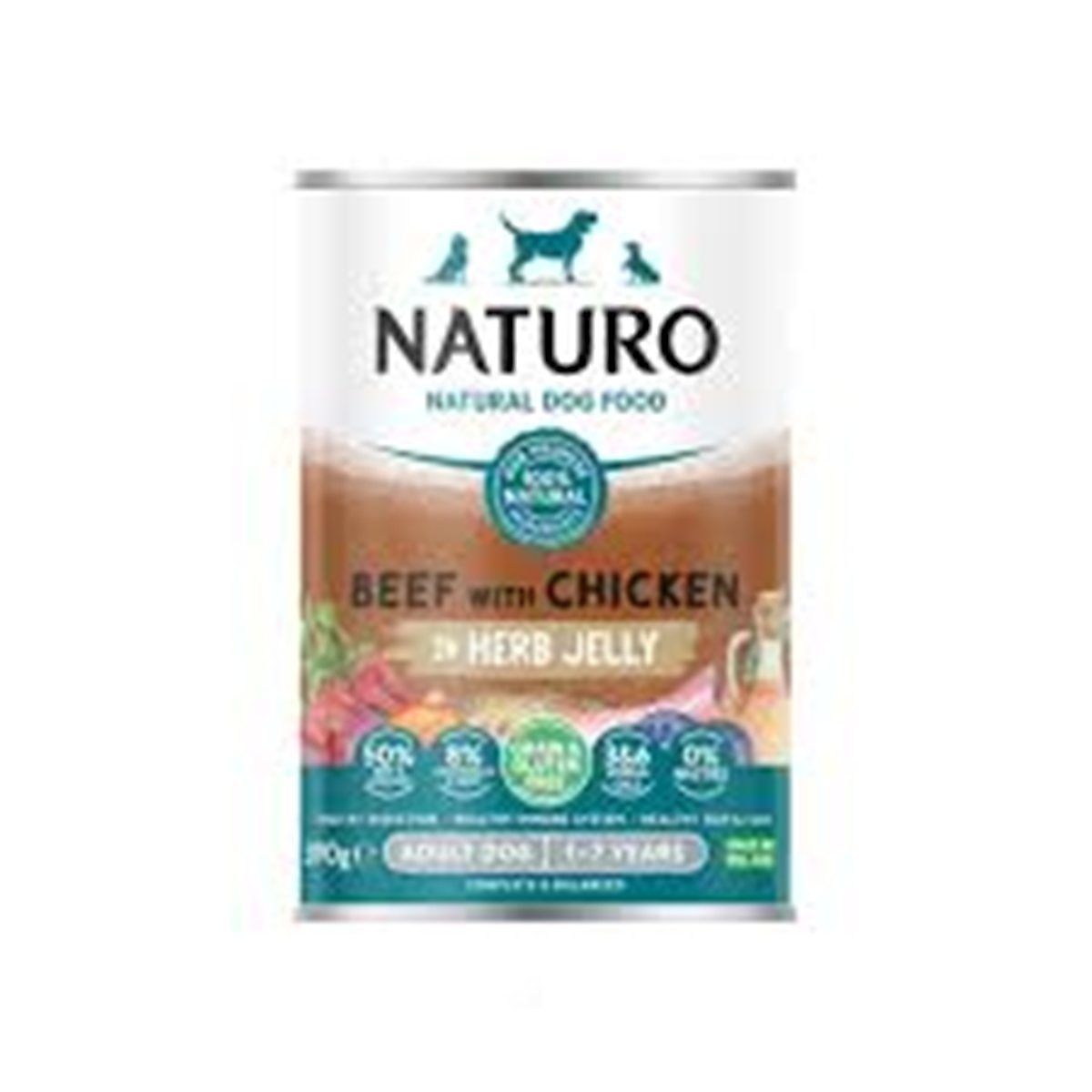 NATURO ADULT DOG BEEF&CHICKEN  * 390gr