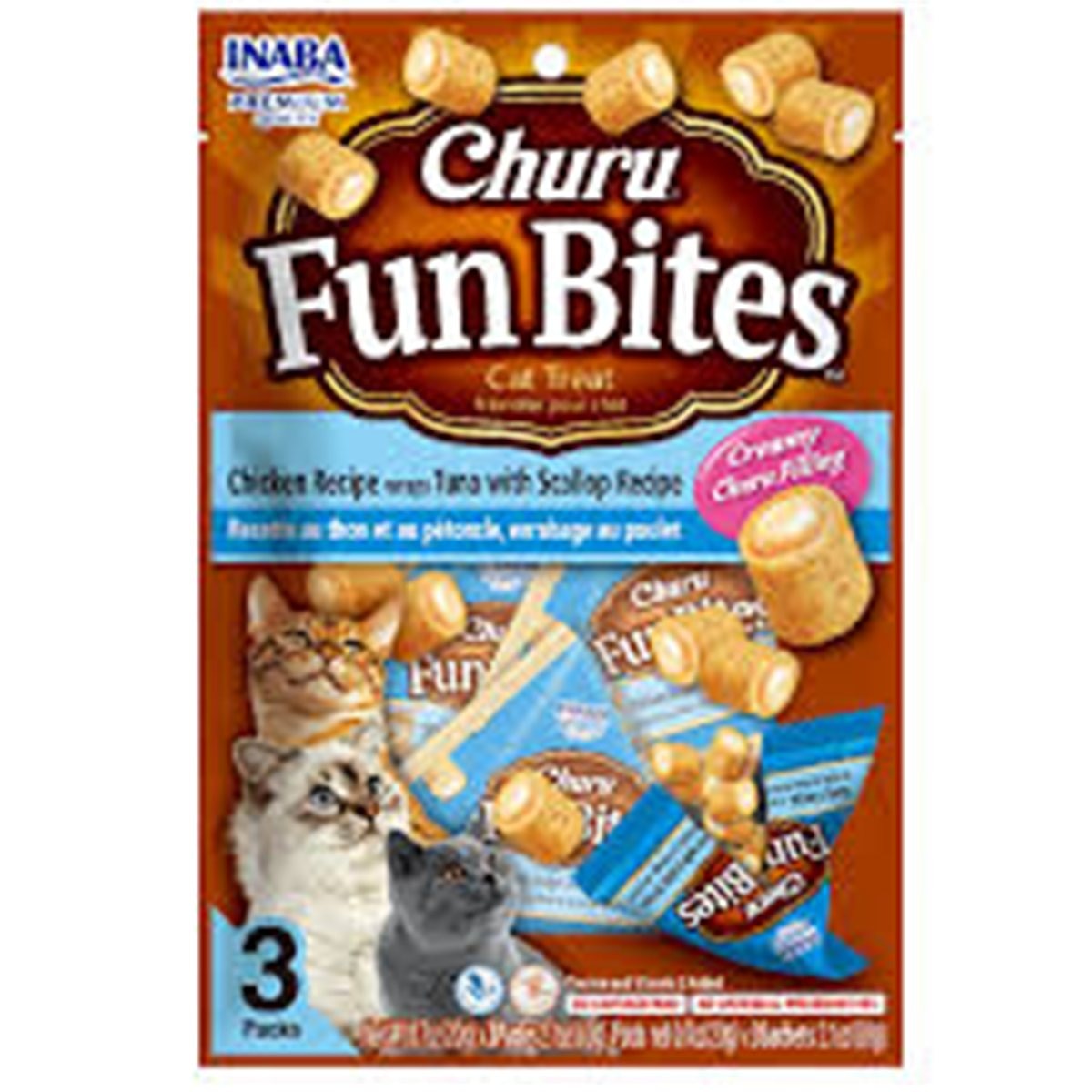 CHURU FUN BITES CAT POLLO&ATUN*3UND 20gr