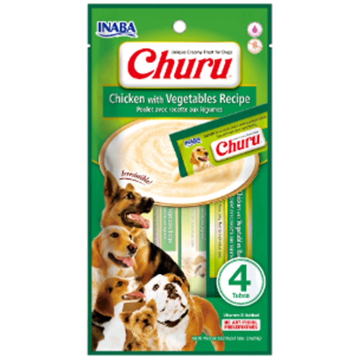 CHURU SNACK DOG POLLO&VEGETALE 4UND*56ge