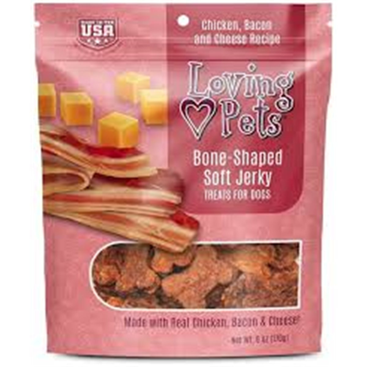SNACK DOG JERKY TOCINO&QUESO HUESO*170gr