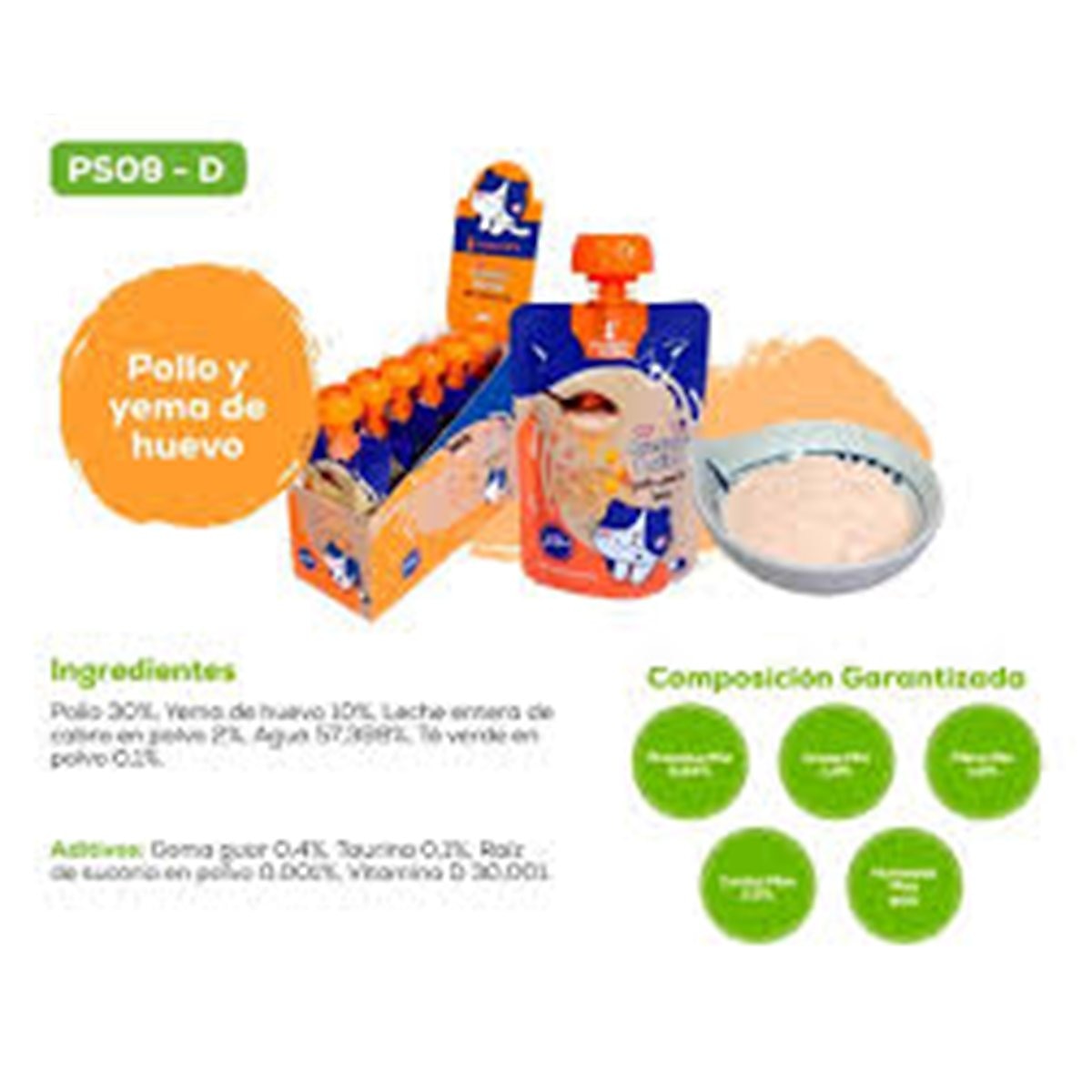 CREAMY BATIDO POLLO Y YEMA DE HUEVO *6