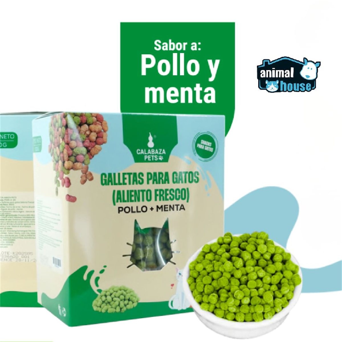 GALLETAS PARA GATO POLLO&MENTA * UND
