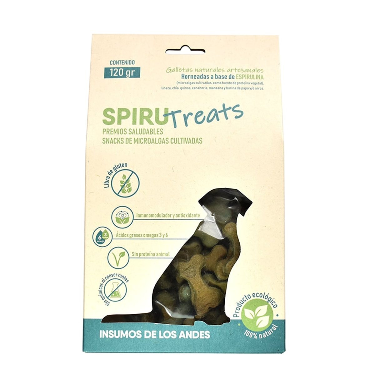 GALLETAS SPIRUTREATS PIEL&PELAJ * 120 gr