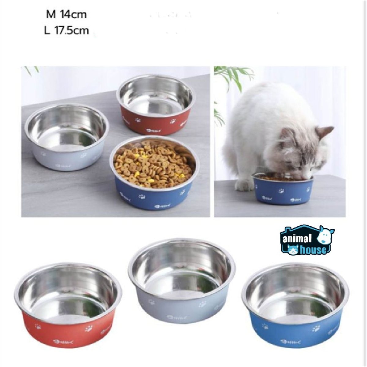 TAZON PETS EN ACERO INOXIDABLE T L