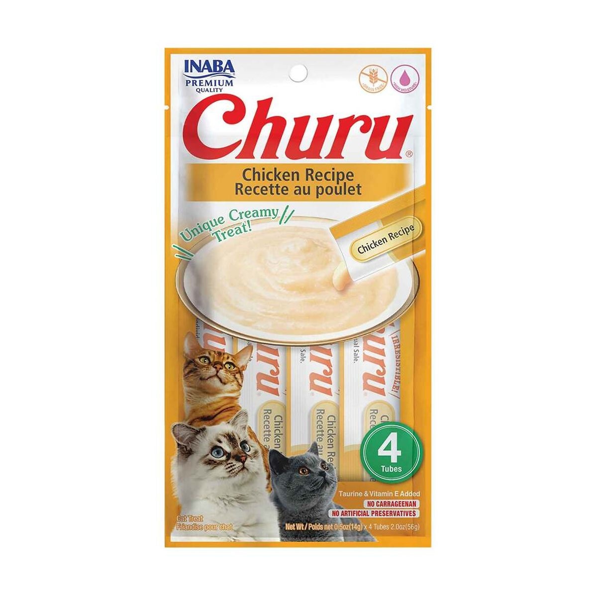 CHURU CAT SNACK POLLO X 4UND 56 gr