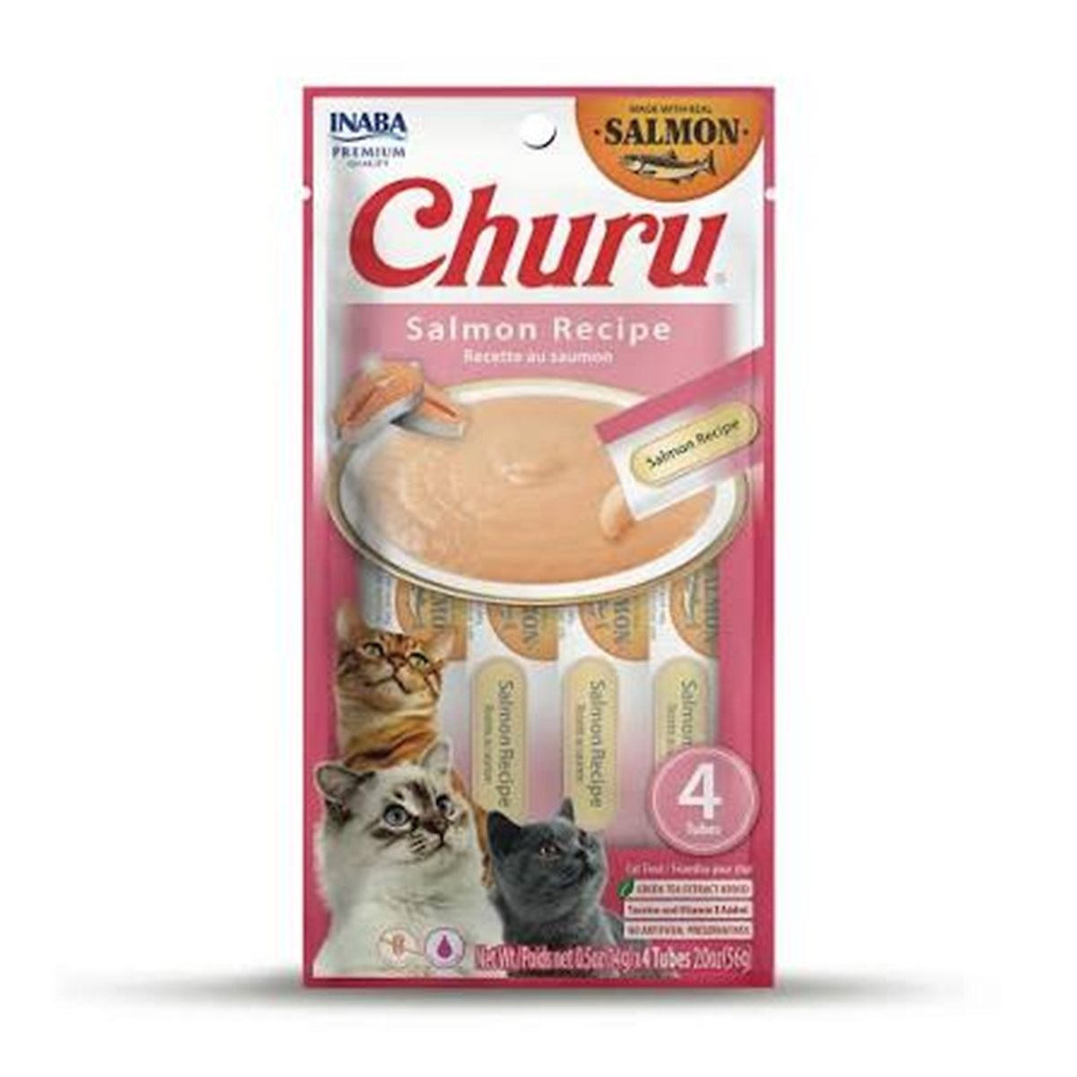 CHURU SNACK CAT SALMON X4 56gre