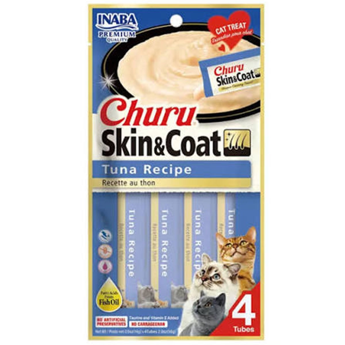 CHURU CAT SKIN&COAT TUNA X 4 56ge