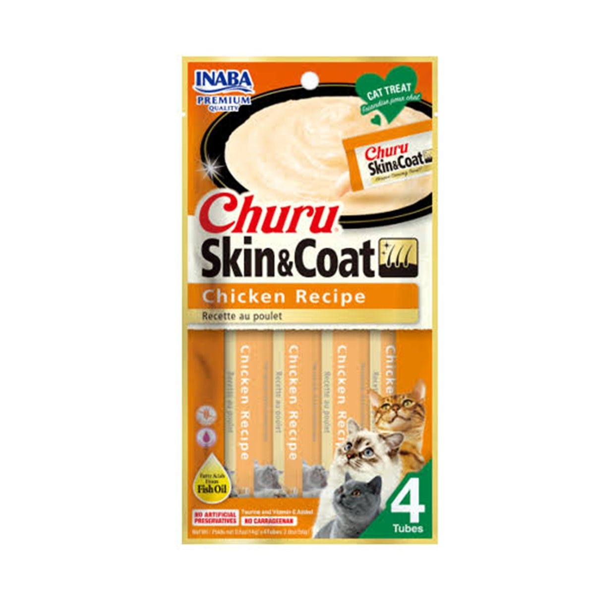 CHURU CAT SKIN&COAT POLLO X 4 56ge