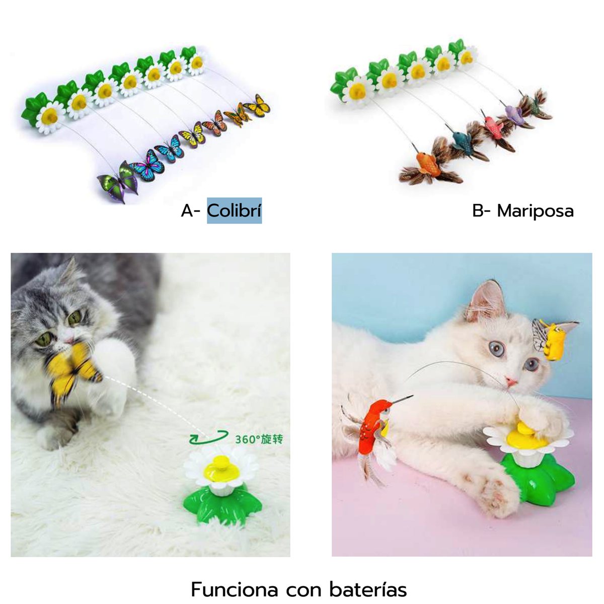 JUGUETE INTERACTIVO GIRATORIO COLIBRI