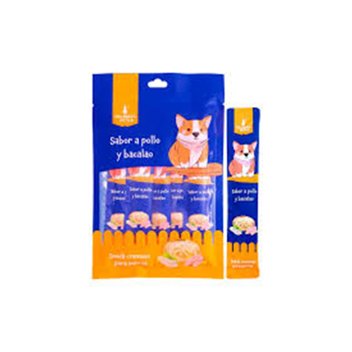 SNACK CREMOSO PERRO POLLO&BACALA * 75 gr